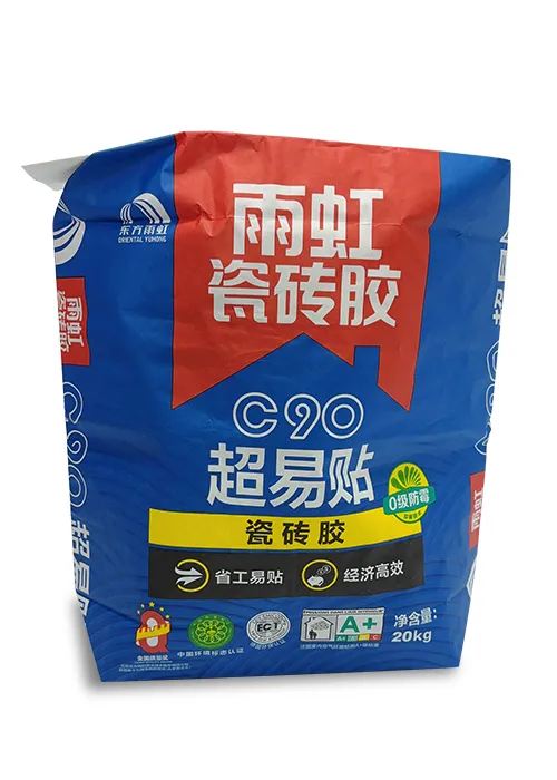 Tile adhesive bag